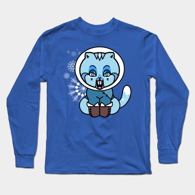 Frosty the Cattie Long Sleeve T-Shirt by Thy Name Is Lexi